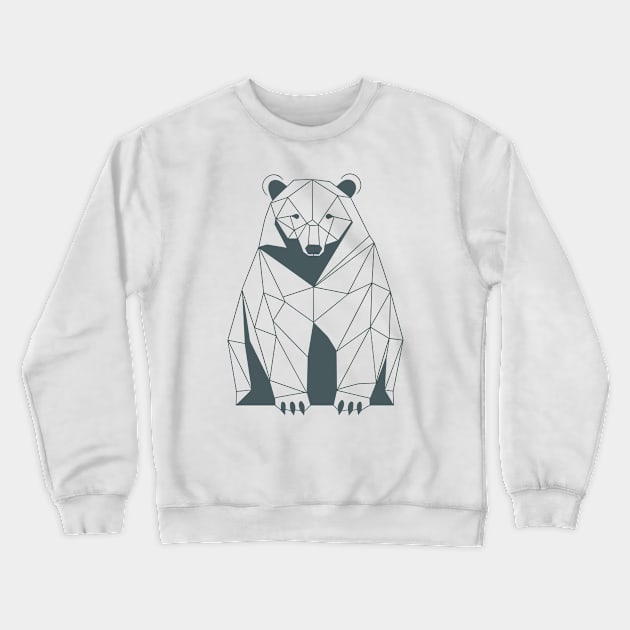 Geometric Bear line art Crewneck Sweatshirt by Sara-Design2